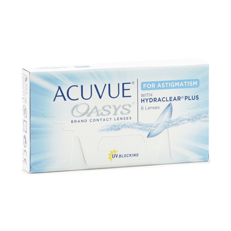 Acuvue Oasys for Astigmatism
6 Pack
Daily Wear
2 Week Replacement